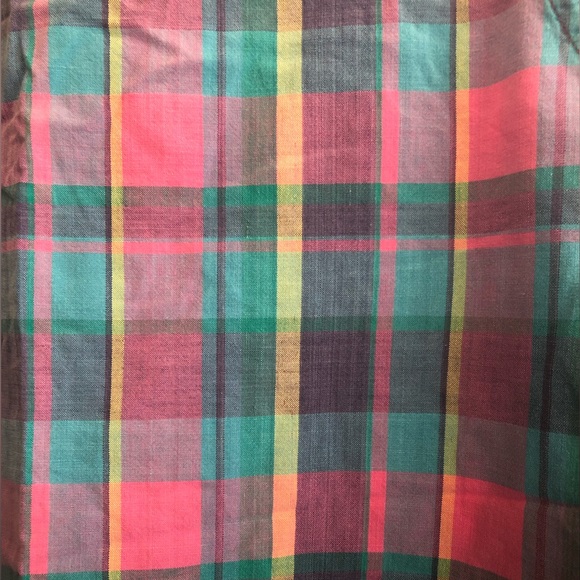 Vintage Pastel Rainbow Plaid Sleeveless Tank Top from Weathervane Retro - Picture 4 of 4